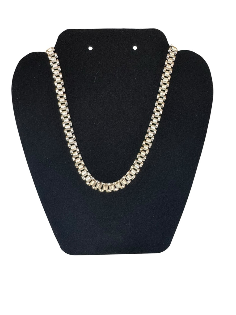 Sterling Silver Crystal Link Necklace - Women Jewelry